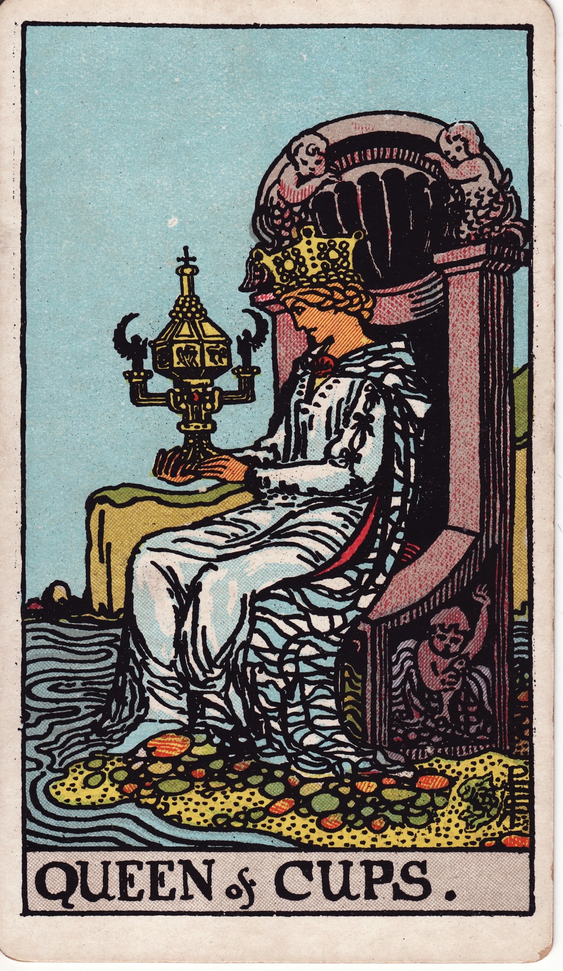 Lá bài tarot Nữ Hoàng Cốc - Nghịch Vị