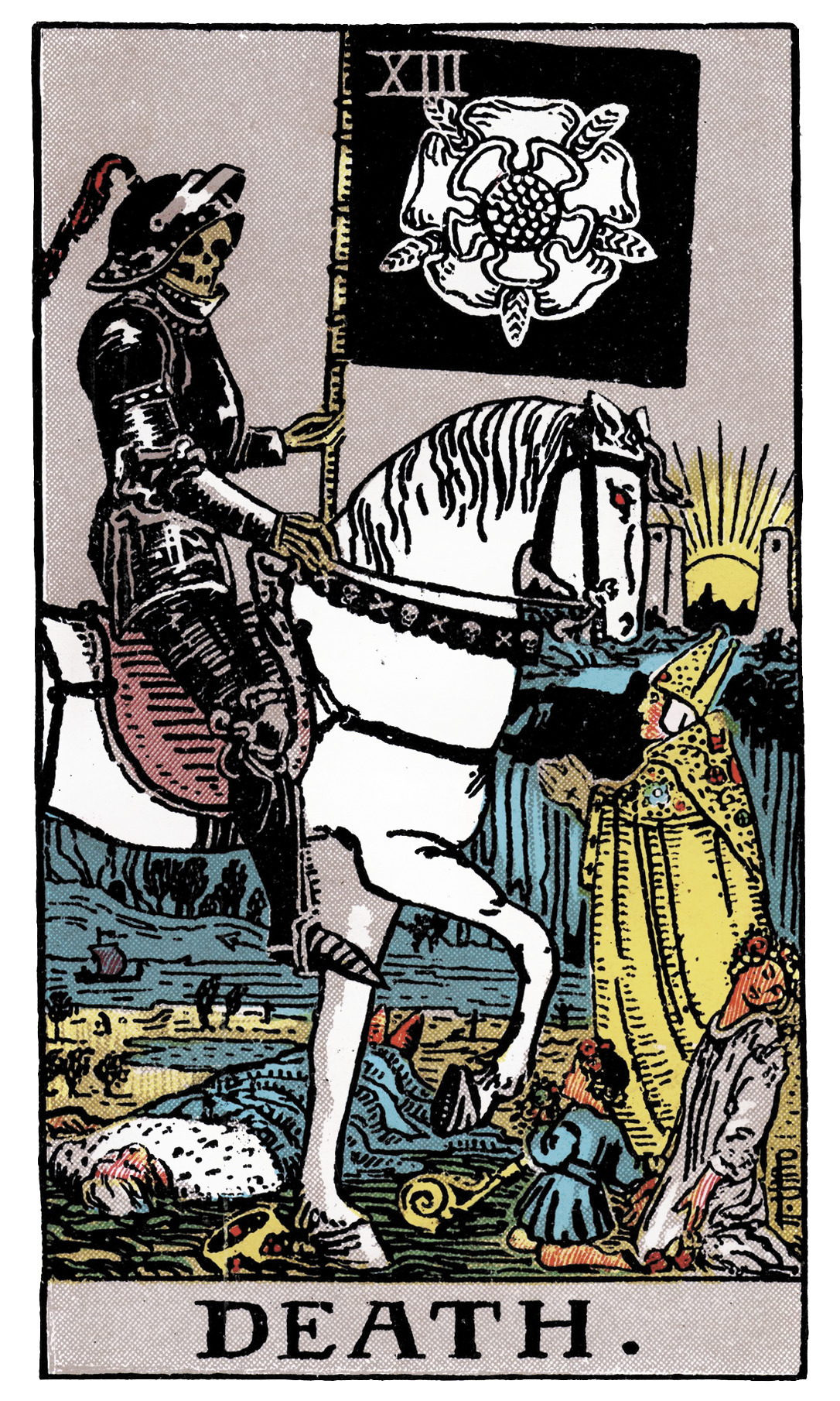 Lá bài tarot Tử Thần - Nghịch Vị