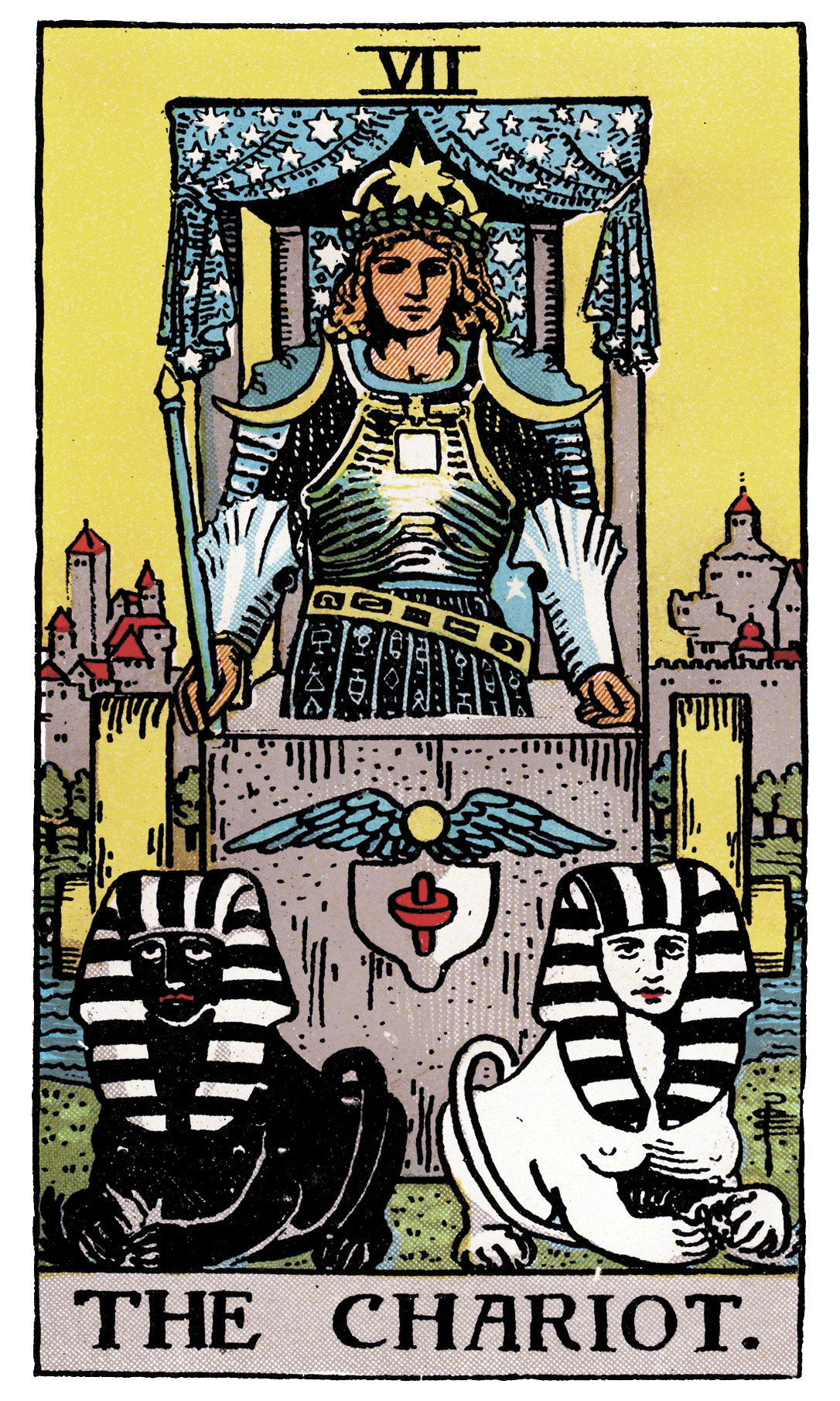 Lá bài tarot Chiến Xa - Nghịch Vị
