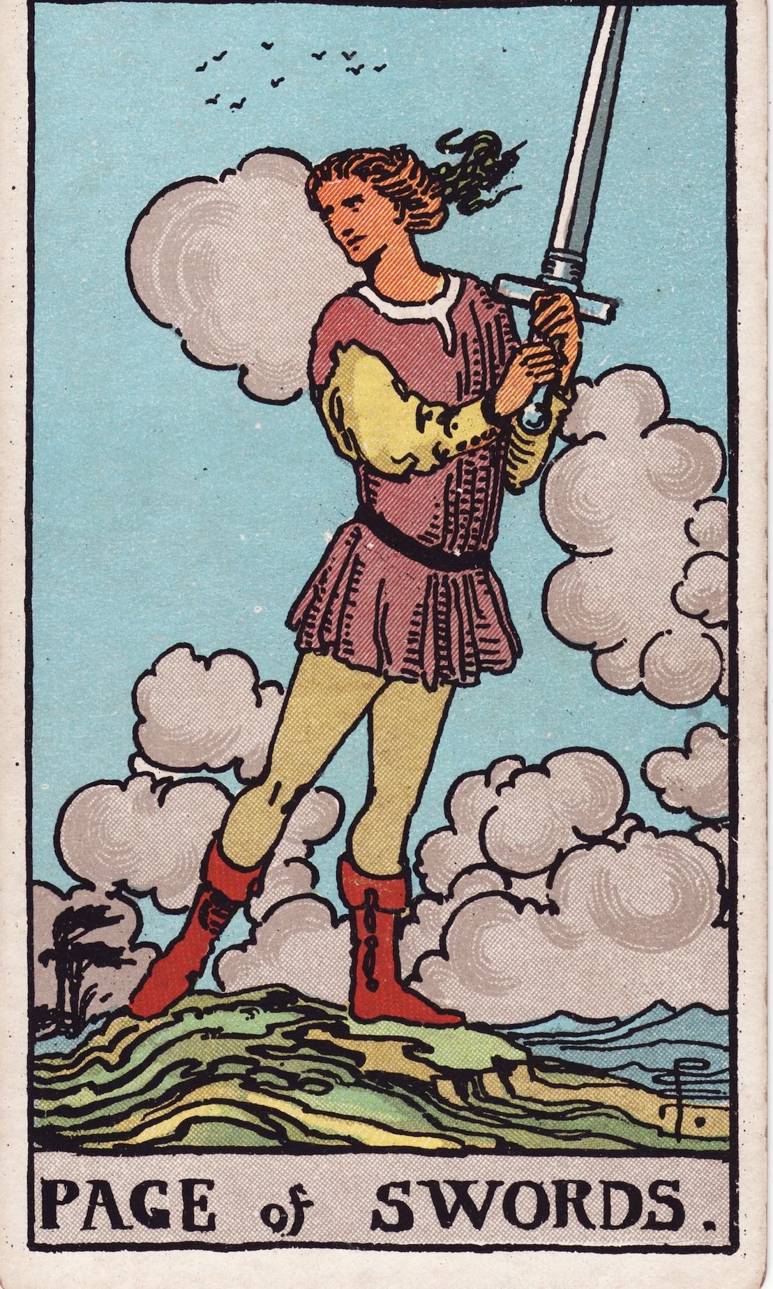 Page of Swords tarot card